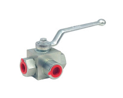 Кран шаровый трёхходовой KHB3K-G3/8-L